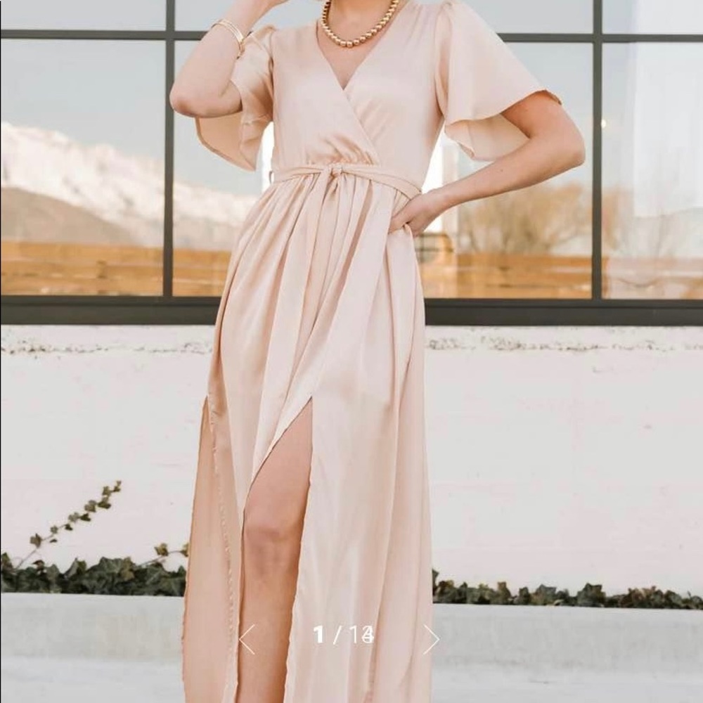 Satin Maxi Dress